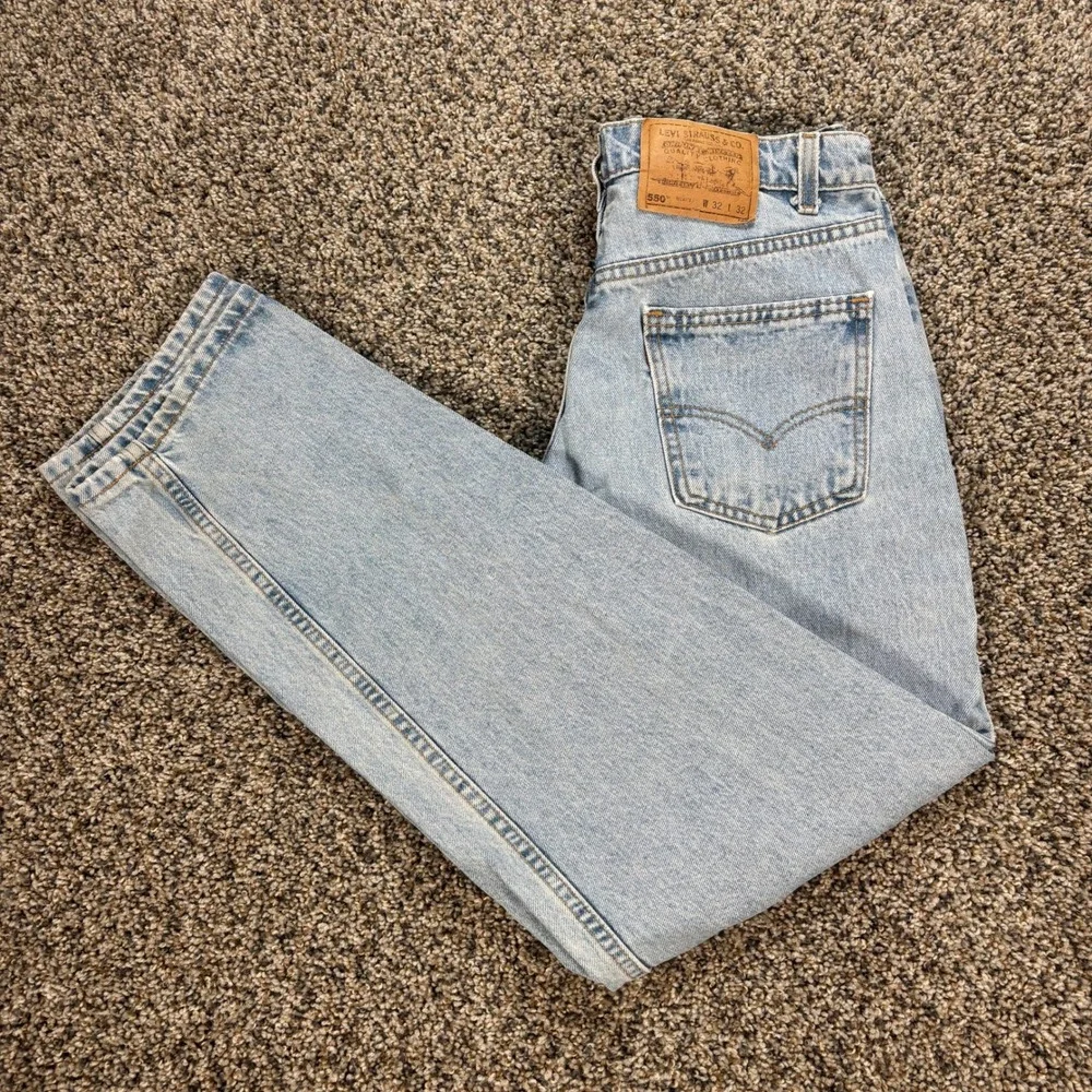 Vintage Levi's 550 Orange Tab Men's 30x31 Relaxed Fit Jeans USA Made 90s